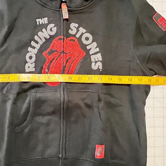 The Rolling Stones Rockware Black Kids Hoodie Size L 11/13 Authentic Gear NWT - Picture 4 of 11
